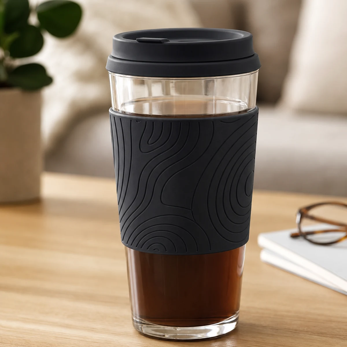 Abbie Jean Laser Engraved 24oz Pint & Half Glass Water Bottle Travel Tumbler